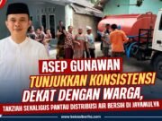 Asep Gunawan Tunjukkan Konsistensi Dekat dengan Warga, Takziah Sekaligus Pantau Distribusi Air Bersih di Jayamulya