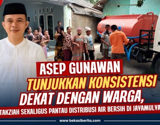 Asep Gunawan Tunjukkan Konsistensi Dekat dengan Warga, Takziah Sekaligus Pantau Distribusi Air Bersih di Jayamulya