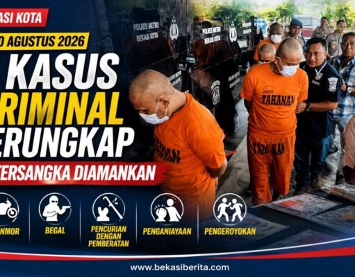 Polres Metro Bekasi Kota Ungkap Enam Kasus Kriminal Menonjol, 11 Tersangka Diamankan