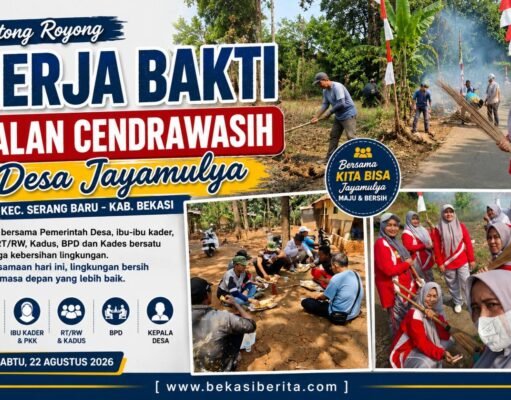 Warga Jayamulya Kompak Jaga Kebersihan Lingkungan Melalui Kerja Bakti