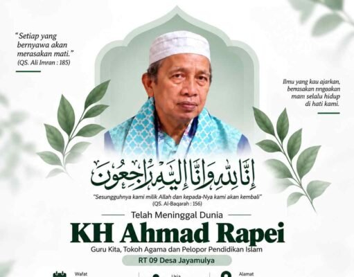 KH Ahmad Rapei Tutup Usia 72 Tahun, Masyarakat Jayamulya Kenang Jasa dan Pengabdiannya KH Ahmad Rapei Tutup Usia 72 Tahun, Masyarakat Jayamulya Kenang Jasa dan Pengabdiannya