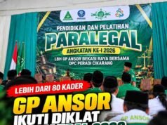 Diklat Paralegal GP Ansor Bekasi Raya Perkuat Kapasitas Kader dan Akses Keadilan di Bekasi Poster Pelatihan Paralegal GP Ansor 2026