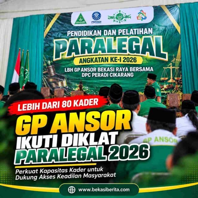 Poster Pelatihan Paralegal GP Ansor 2026